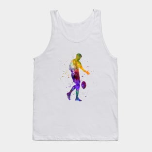 Rugby player in watercolor Tank Top